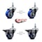 Service Caster 3 Inch Blue Polyurethane 10 MM Threaded Stem Caster Set 2 Brakes SCC SCC-TS20S314-PPUB-BLUE-M1015-2-PLB-2 - alternate 3